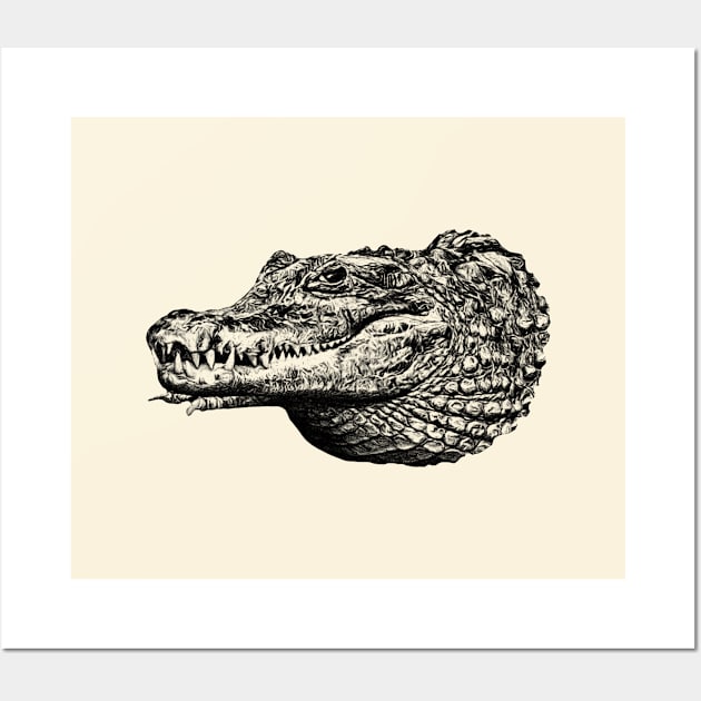 Crocodile Wall Art by Guardi